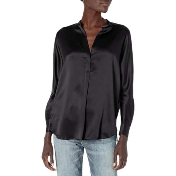 Women's Band Collar Blouse - Image 3