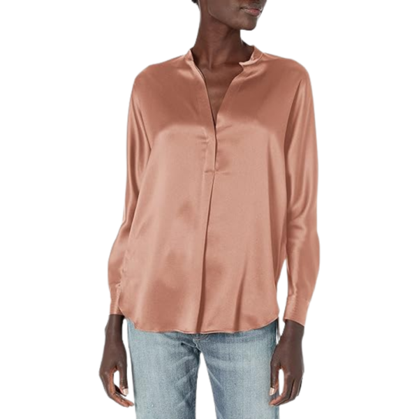 Women's Band Collar Blouse - Image 2