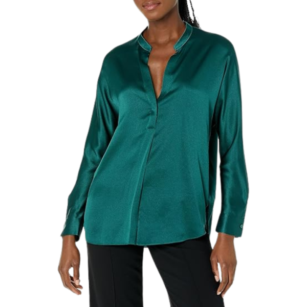 Women's Band Collar Blouse